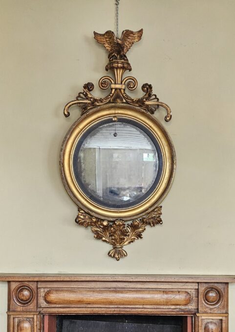 Large Regency period Convex Mirror c1820