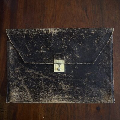 Bayer Leather Satchel German c1980