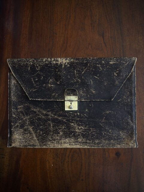 Bayer Leather Satchel German c1980