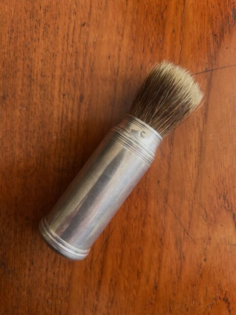 Rare Silver Shaving Brush U.K. c1830
