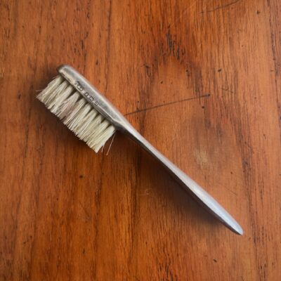 Rare Edwardian Silver Toothbrush c1912
