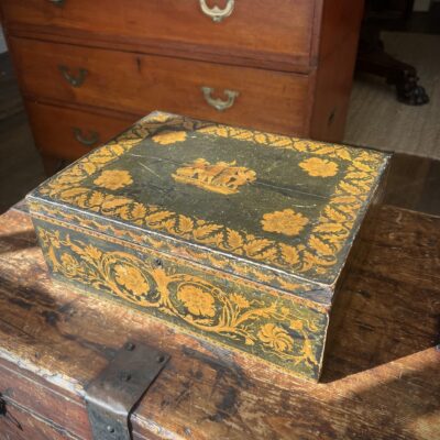 Regency Penwork Box UK c1815