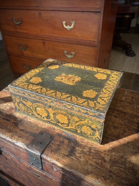 Regency Penwork Box UK c1815