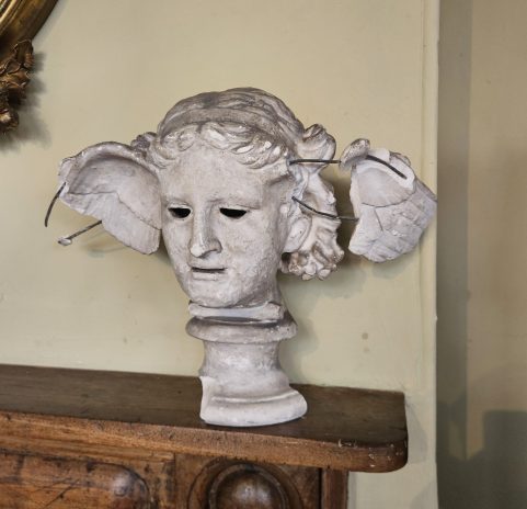 Winged Hermes Plaster Bust by D Brucciani c1850