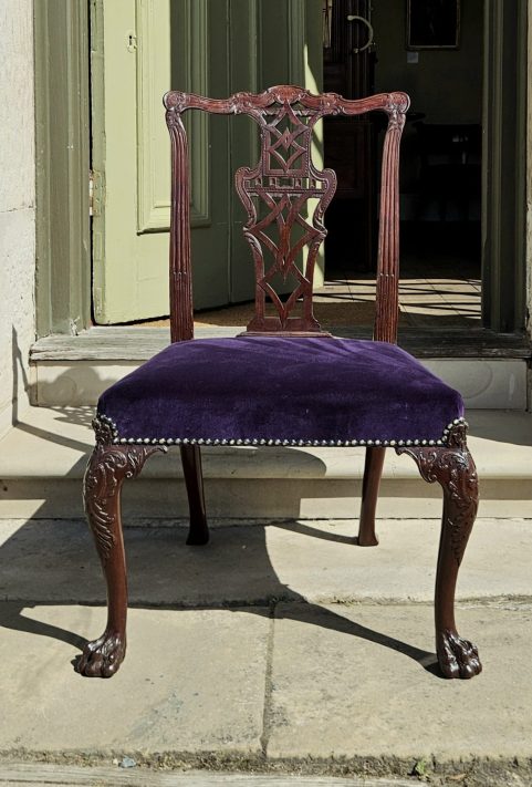 Irish Chippendale Mahogany Chair c1780