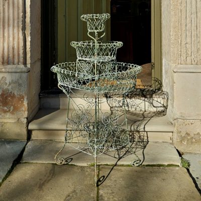 Victorian Wire Work Circular Plant Stand c1870