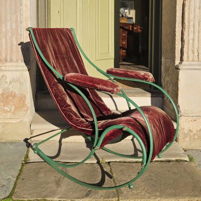 RW Winfield Campaign Rocking Chair c1845
