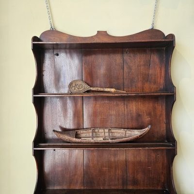 Regency Mahogany Hanging Shelf c1820