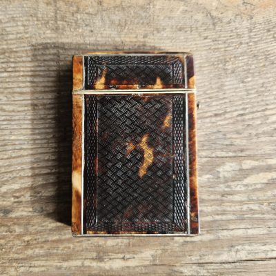 Regency Tortoiseshell Card Case UK c1810