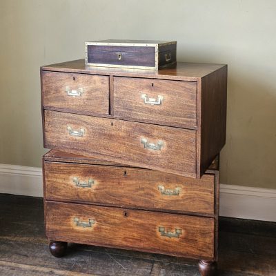 George IV Mahogany Campaign Chest c1825
