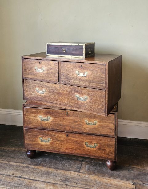George IV Mahogany Campaign Chest c1825