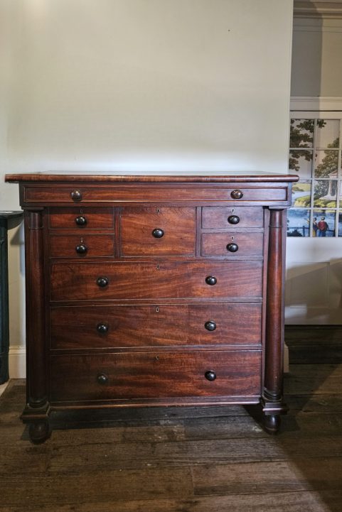 Tasmanian Early Colonial period Column Chest of Drawers Hobart c1835