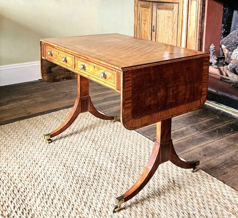 George III Satinwood Sofa Table c1810